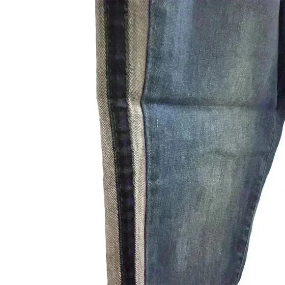 Lolo Women's Ankle Jeans Size 11 Blue Side Stripe Stretch Denim - Picture 5 of 12